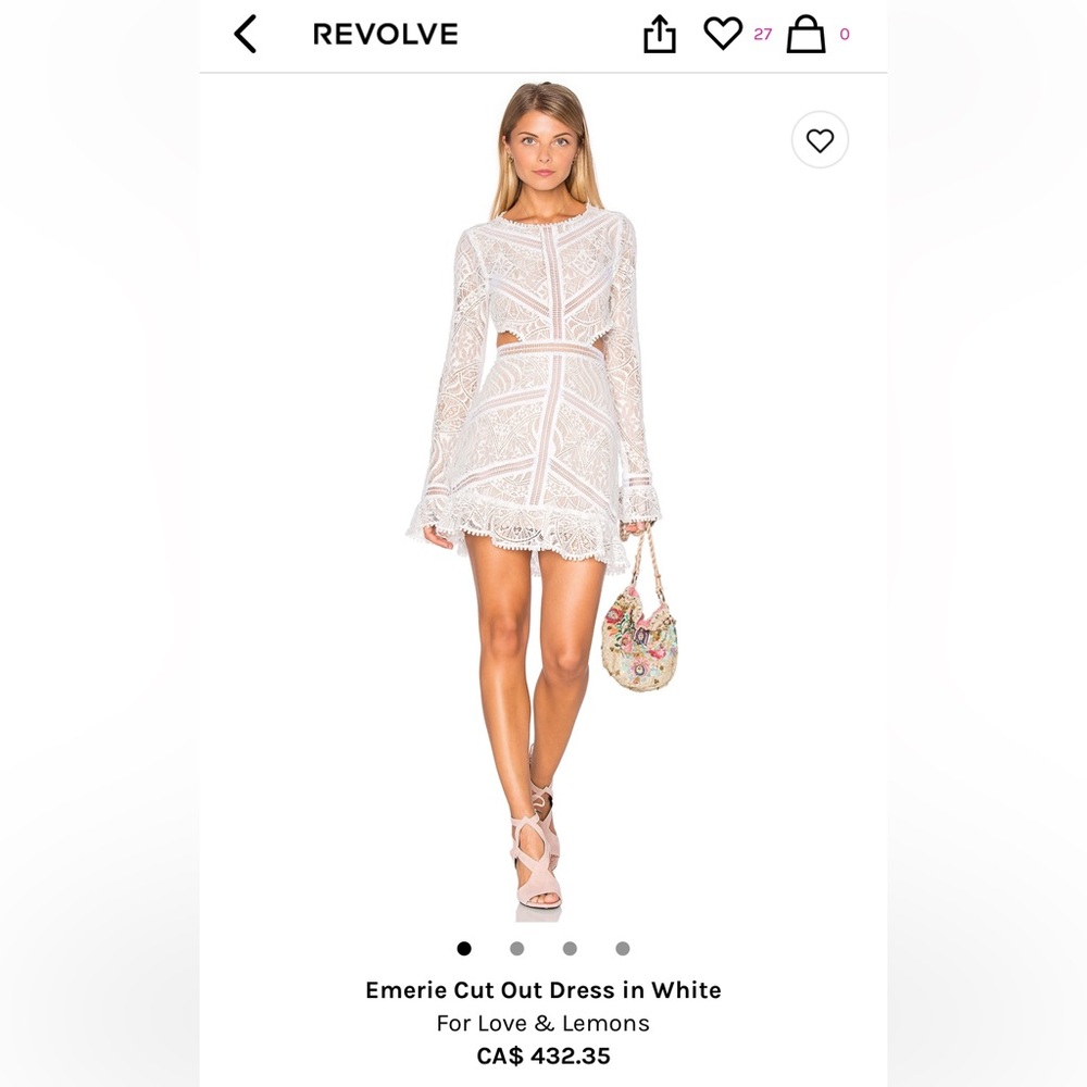 For Love and Lemons lace Emorie dress - new with tags